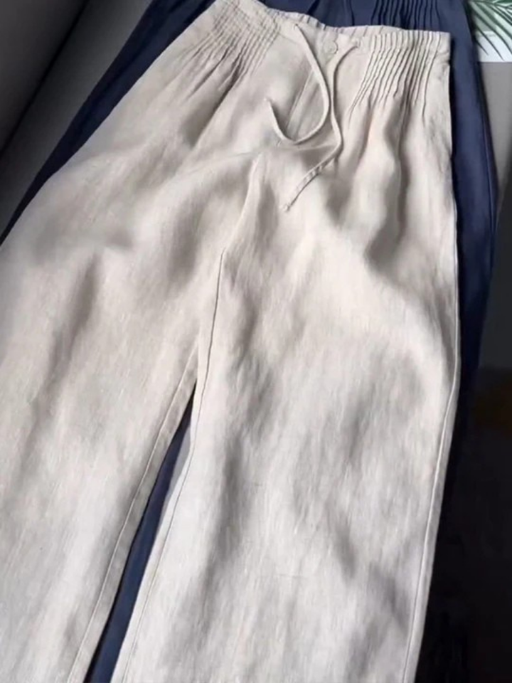 Camilla | Elegante Wijde Pantalon van Kant