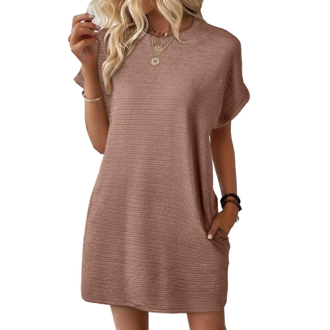 Tiffany | Minimalistische Ronde Hals Zomerkleed