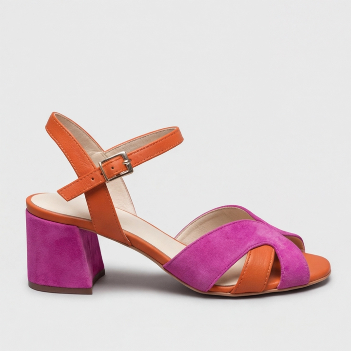 Amanda | Orthopedische Kleurblok Chunky Hakken