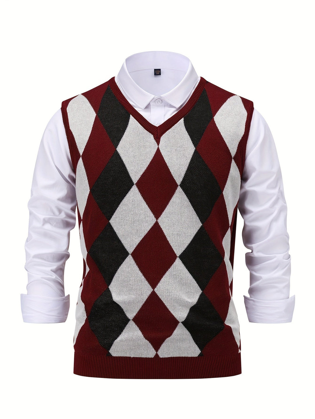 Chandler | Klassieke Argyle Trui Vest