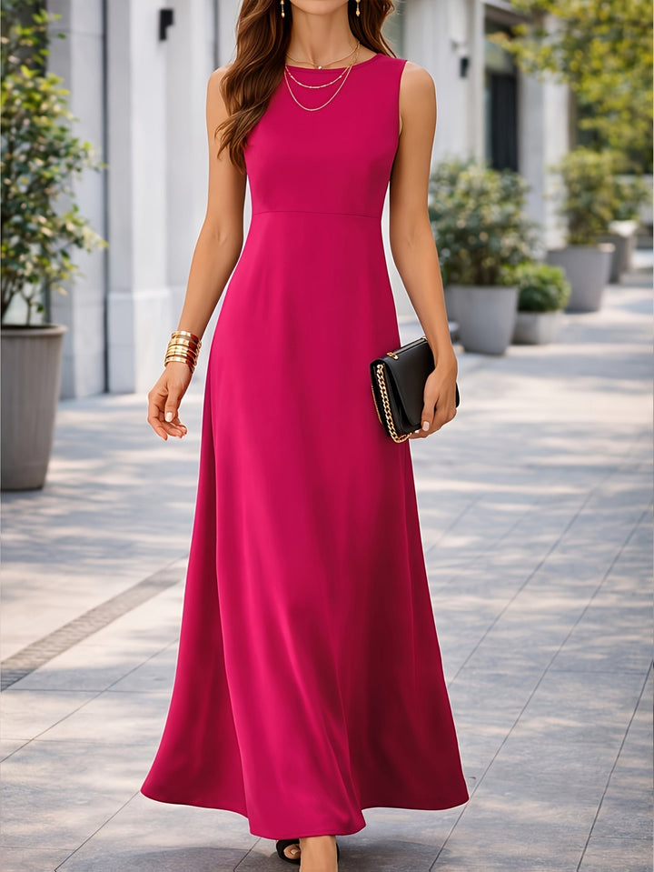 Clarissa | Mouwloze Vloeiende Maxi Jurk