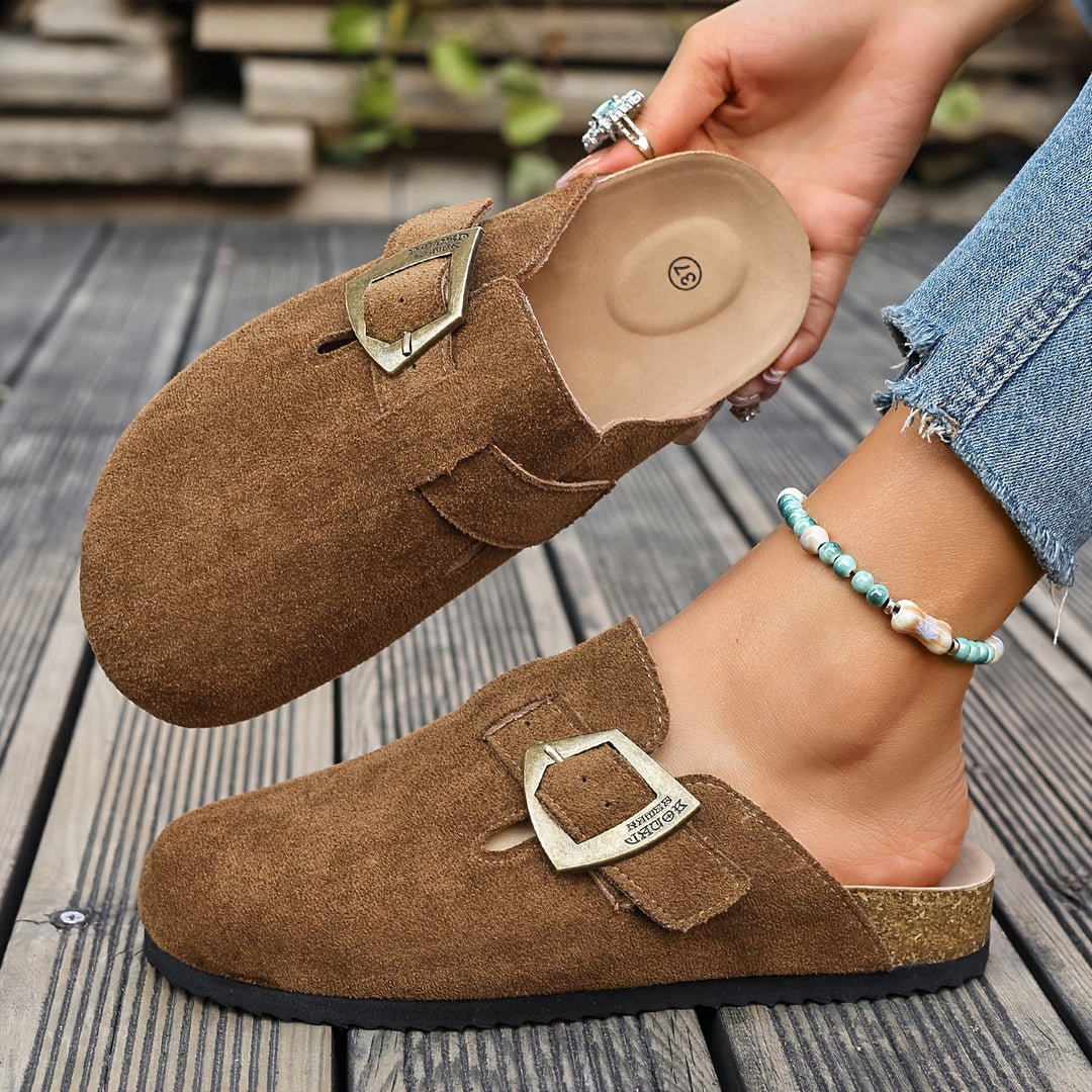 Winona | Slip-On Mules met Gespdetails