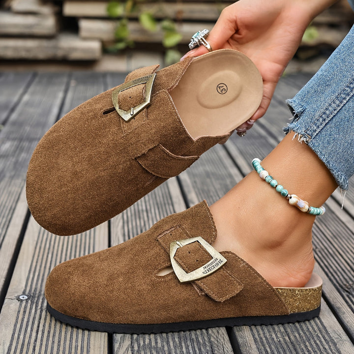 Winona | Slip-On Mules met Gespdetails