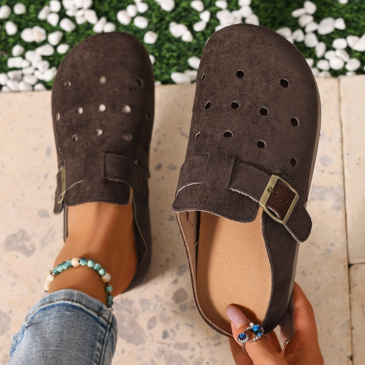 Marion | Slip-On Klompen met Gesp-Detail