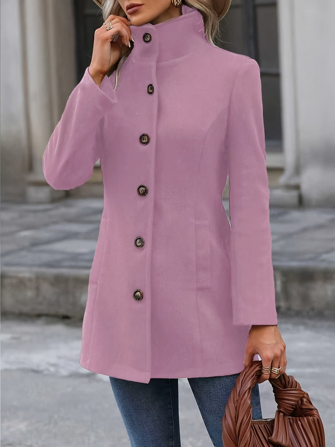 Annalise | Taille-verminderende mid-length jas