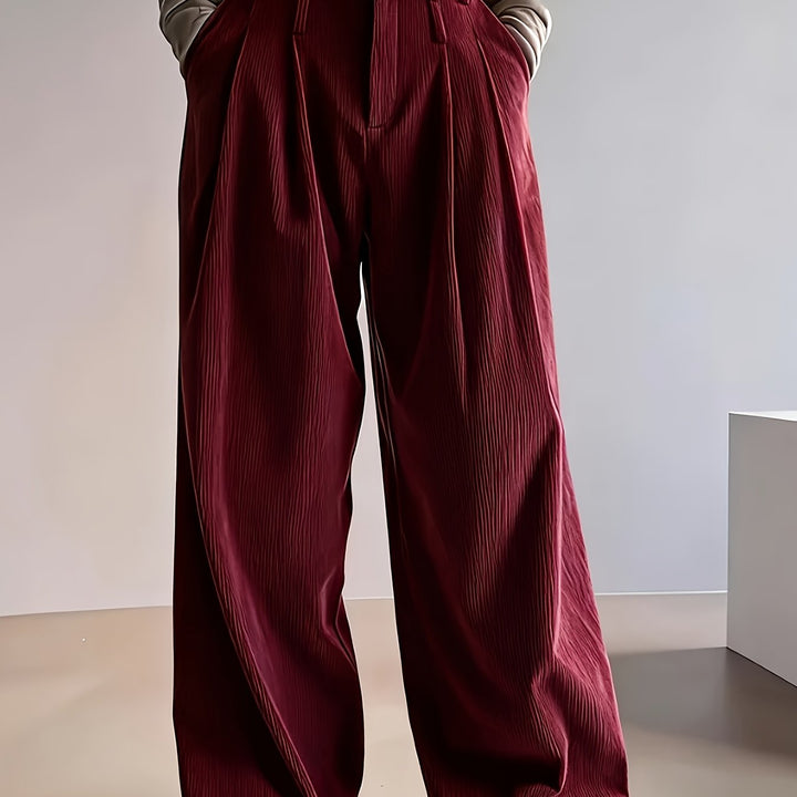 Celine | Geplooide Wijde Pantalon