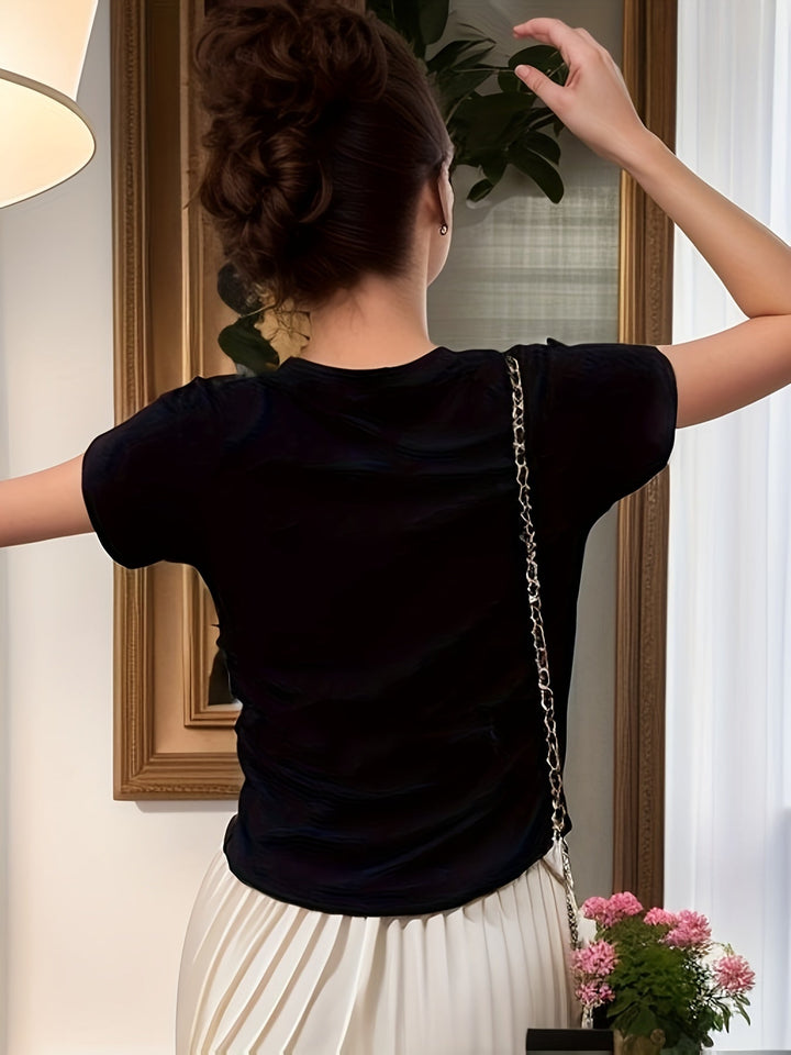 Della | Verfijnde Mock-Neck Top