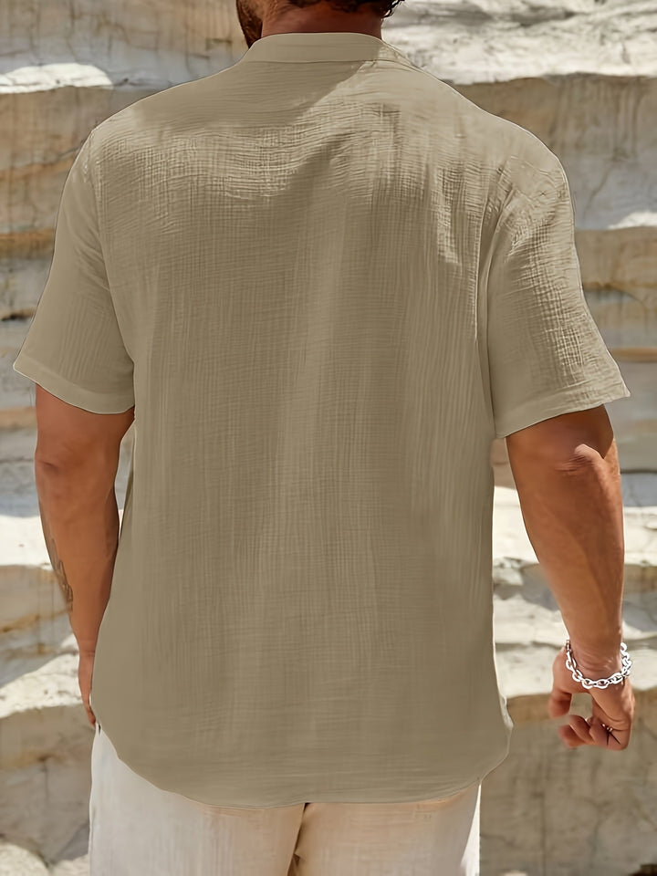 Preston | Ontspannen Henley Shirt