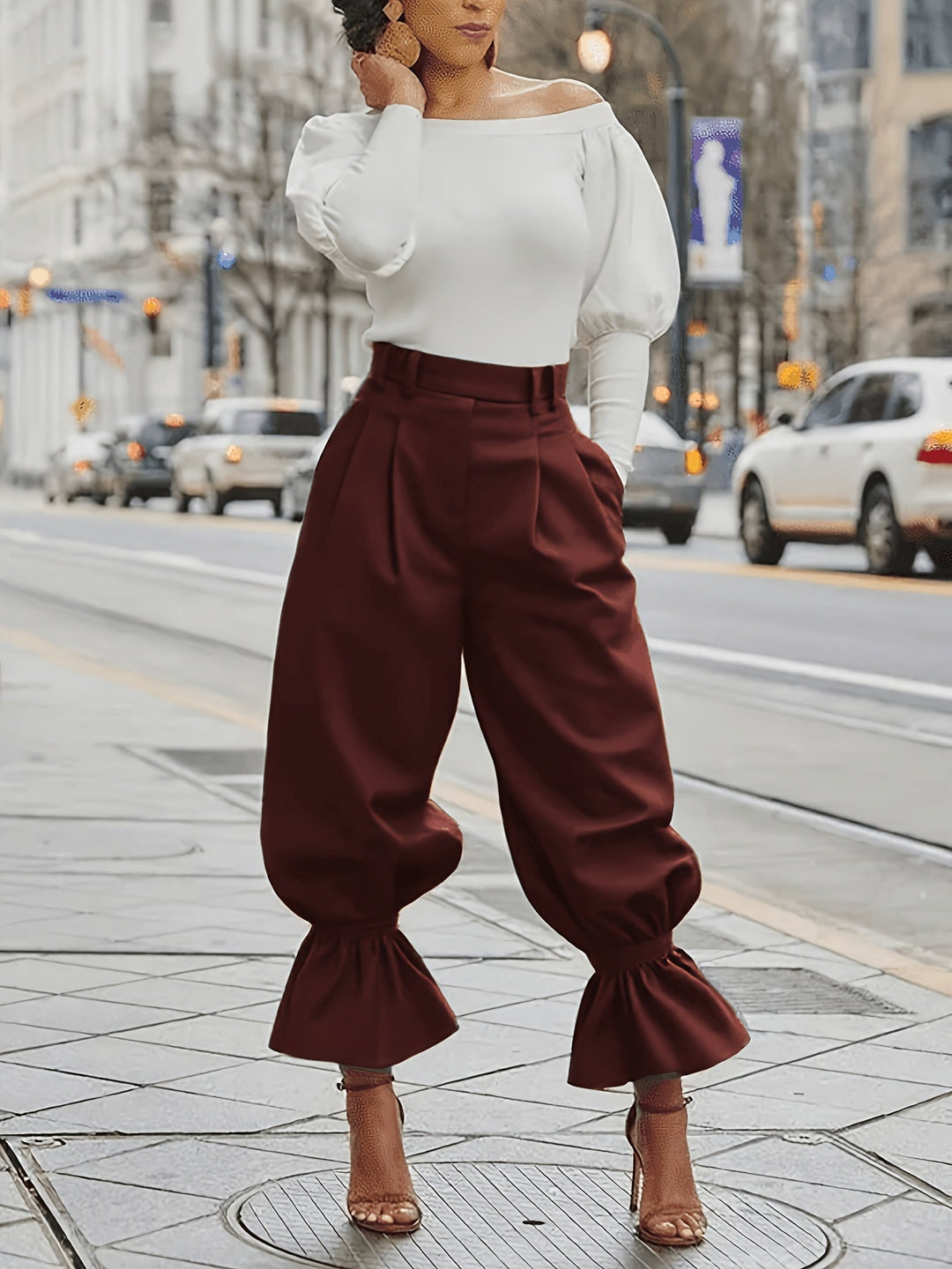 Maren | Rimpelzoom Wijde Pantalon