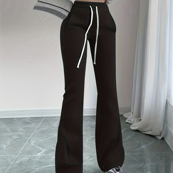 Gemma | Hoge Taille Flared Lounge Broek