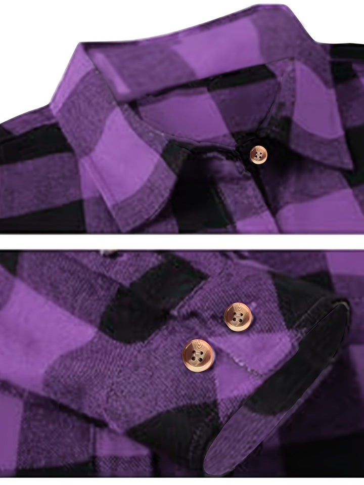Everly | Ontspannen Buffalo Check Shirt