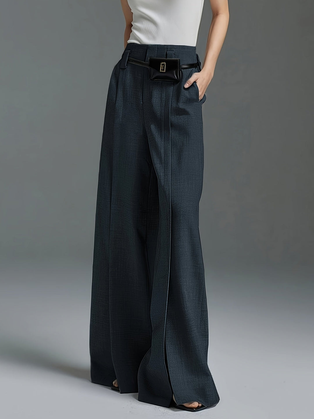 Lorraine | Wijde Pijpen Split Broek