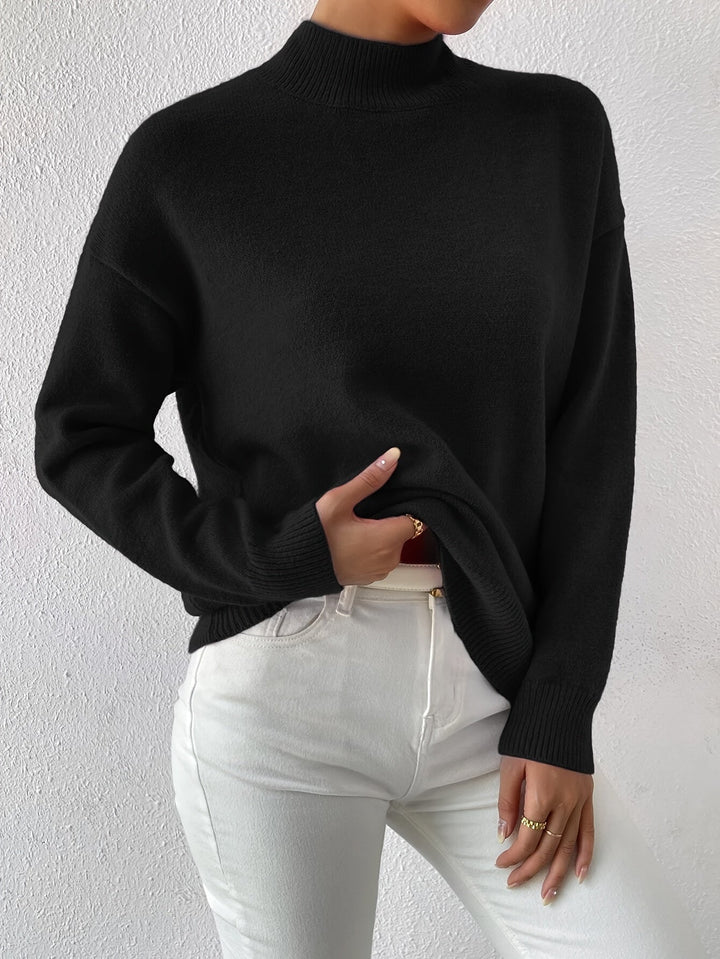 Lorelei | Verfijnde Mock Neck Trui