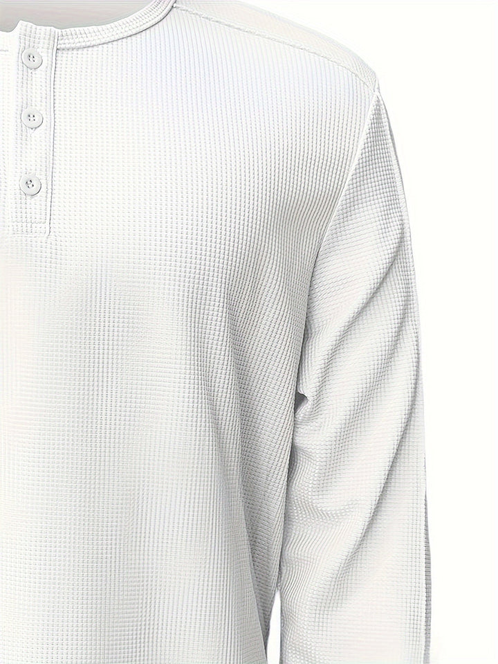 Carson | Getextureerde Lange Mouwen Henley