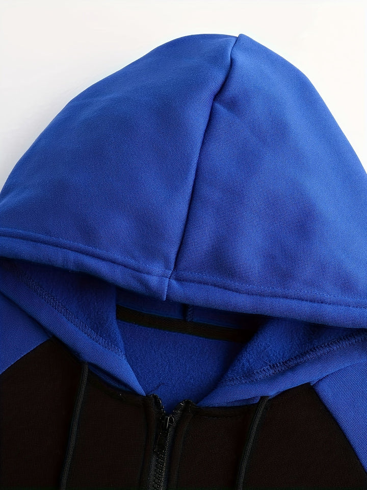 Bryce | Kleurblok Zip-Up Hoodie