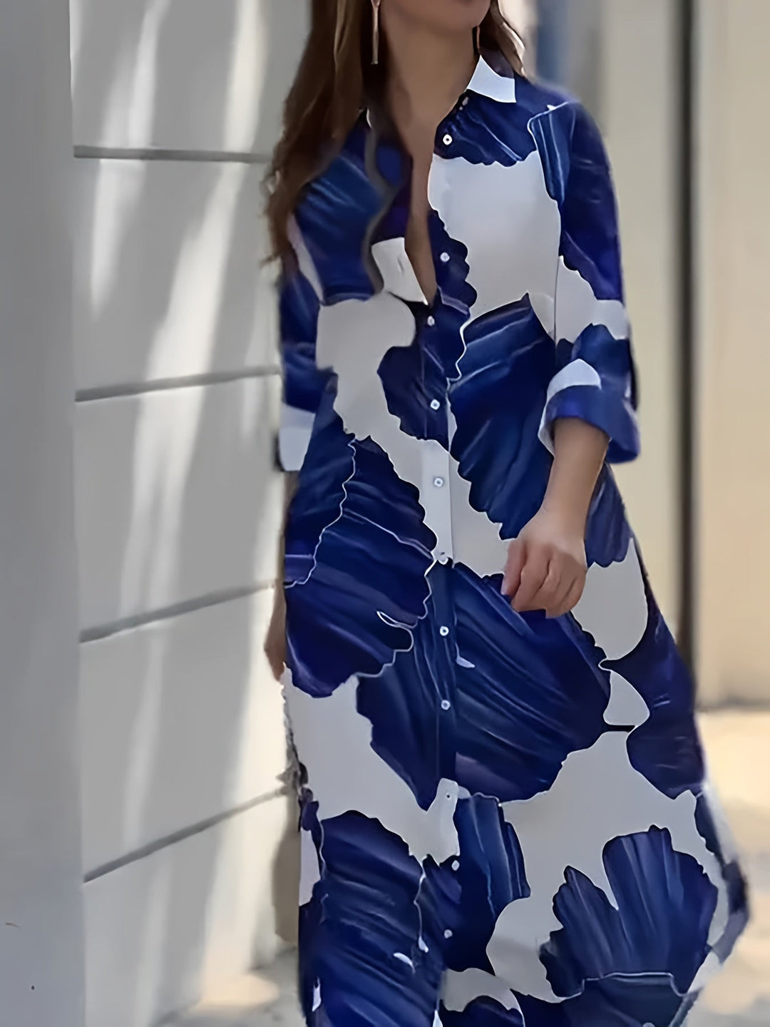 Larissa | Vloeiende Print Maxi Jurk