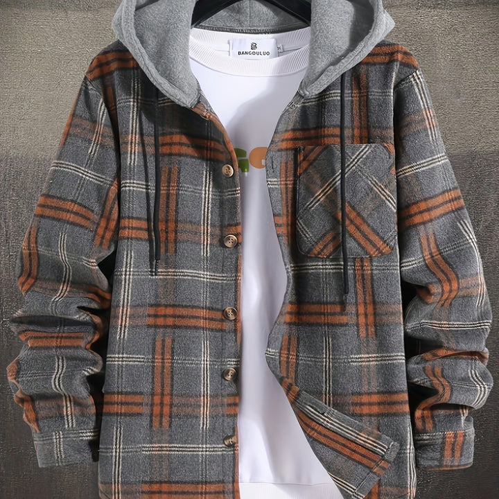 Hollis | Kerst Ruitjes Hoodie Jacket