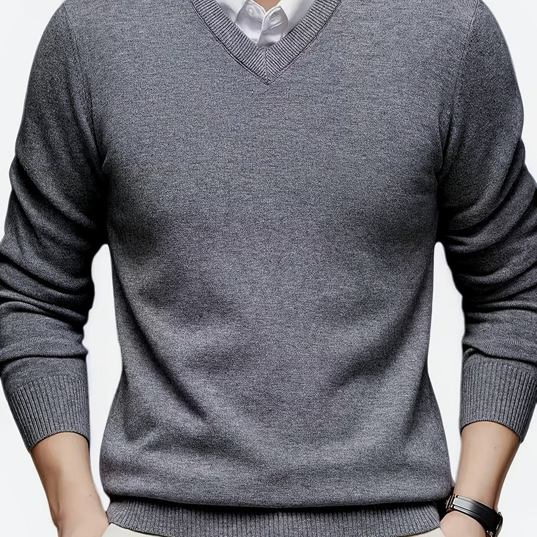 Emory | Klassieke V-hals Pullover