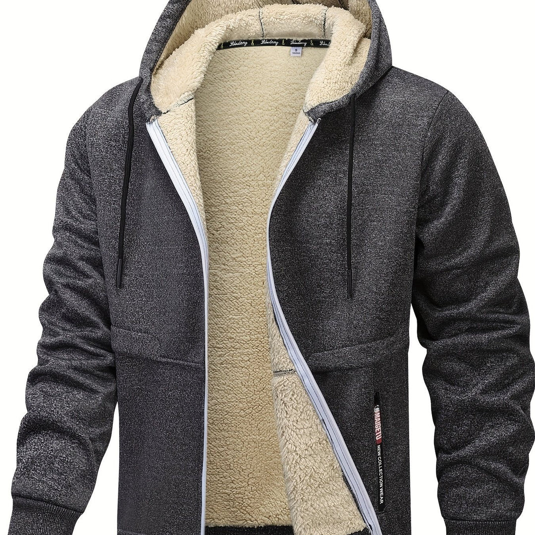 Russell | Gezellige Hooded Zip-Up Jas