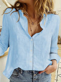 Julianna | Casual Lange Mouw Shirt Top