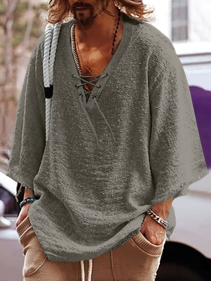 Dorian | Ontspannen Vetershirt met V-hals