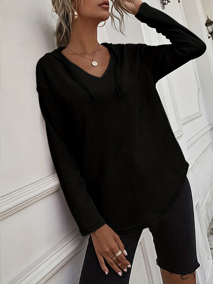 Kendra | Ontspannen V-Hals Hoodie