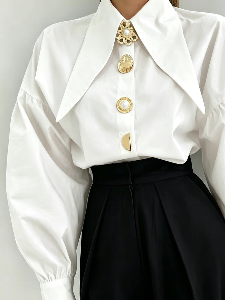 Lucille | Statement Kraag Blouse