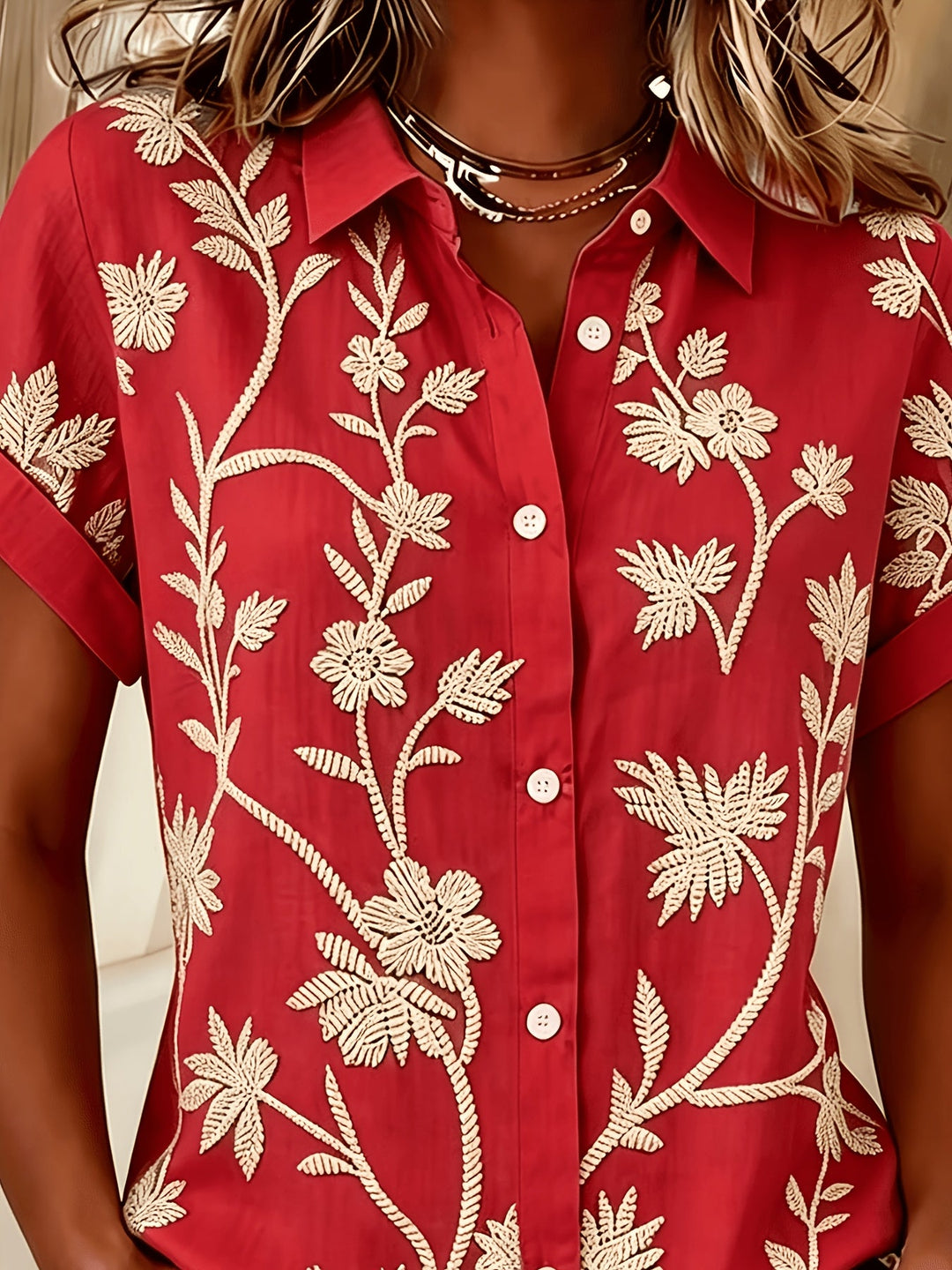 Regina | Botanische Print Shirt