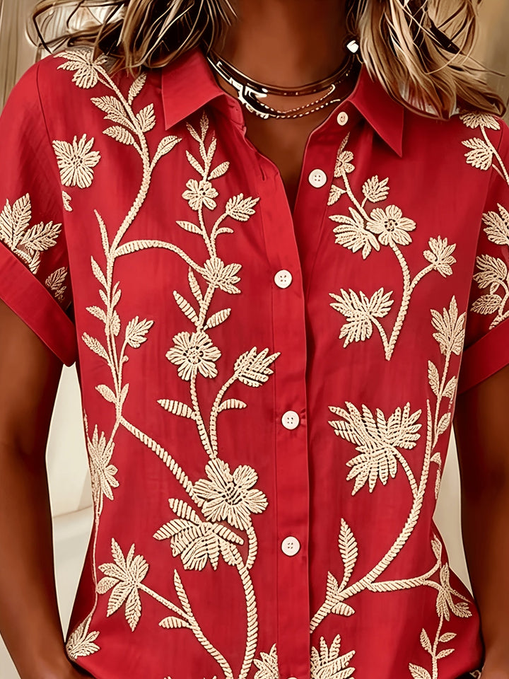 Regina | Botanische Print Shirt