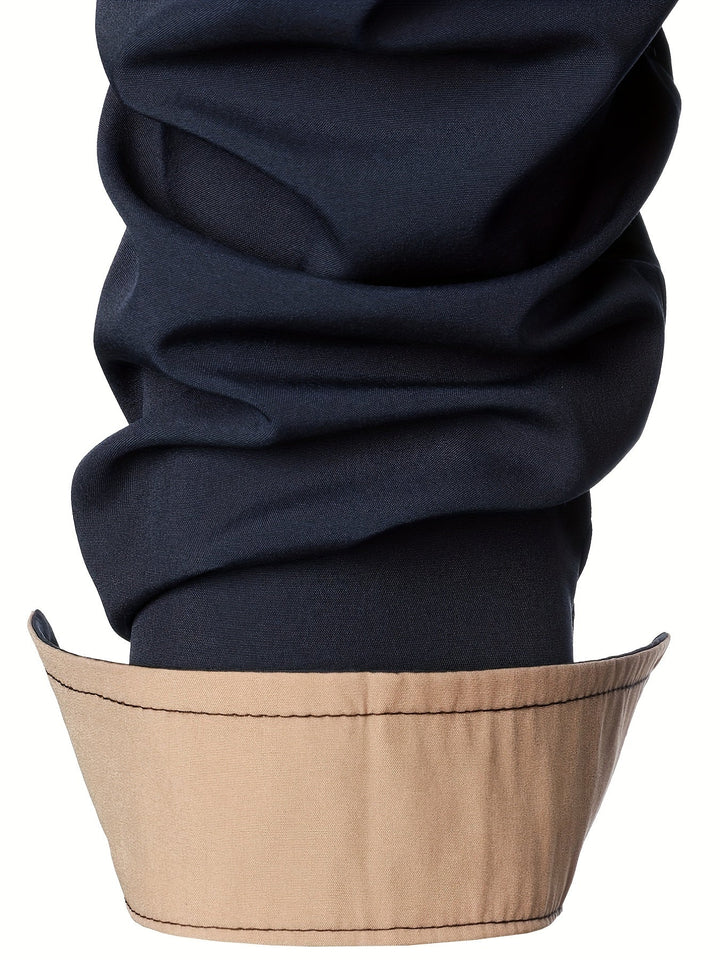 Lucille | Contrast-Trim Lange Mouw Shirt