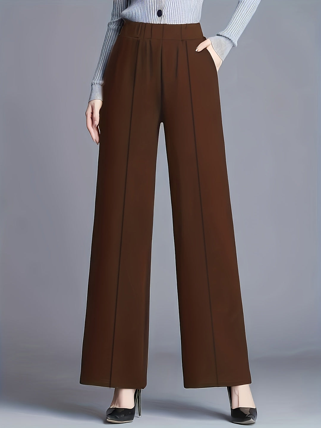 Claudia | Hoge Taille Wijde Pantalon