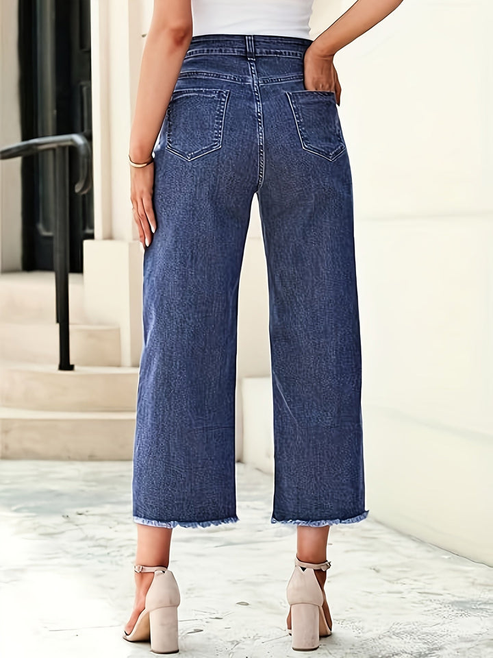 Denise | Op Maat Gemaakte Cropped Rechte Jeans