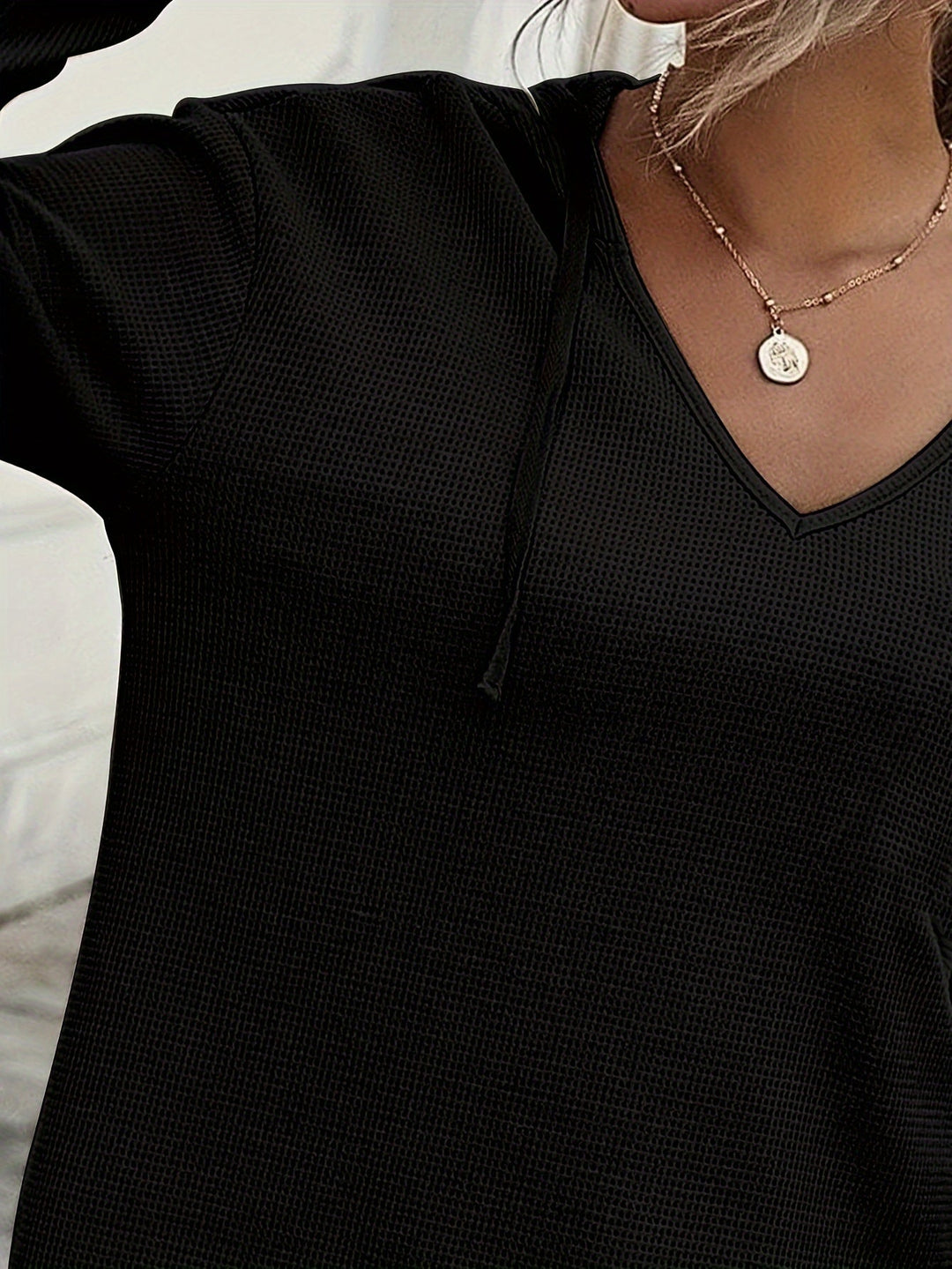 Kendra | Ontspannen V-Hals Hoodie