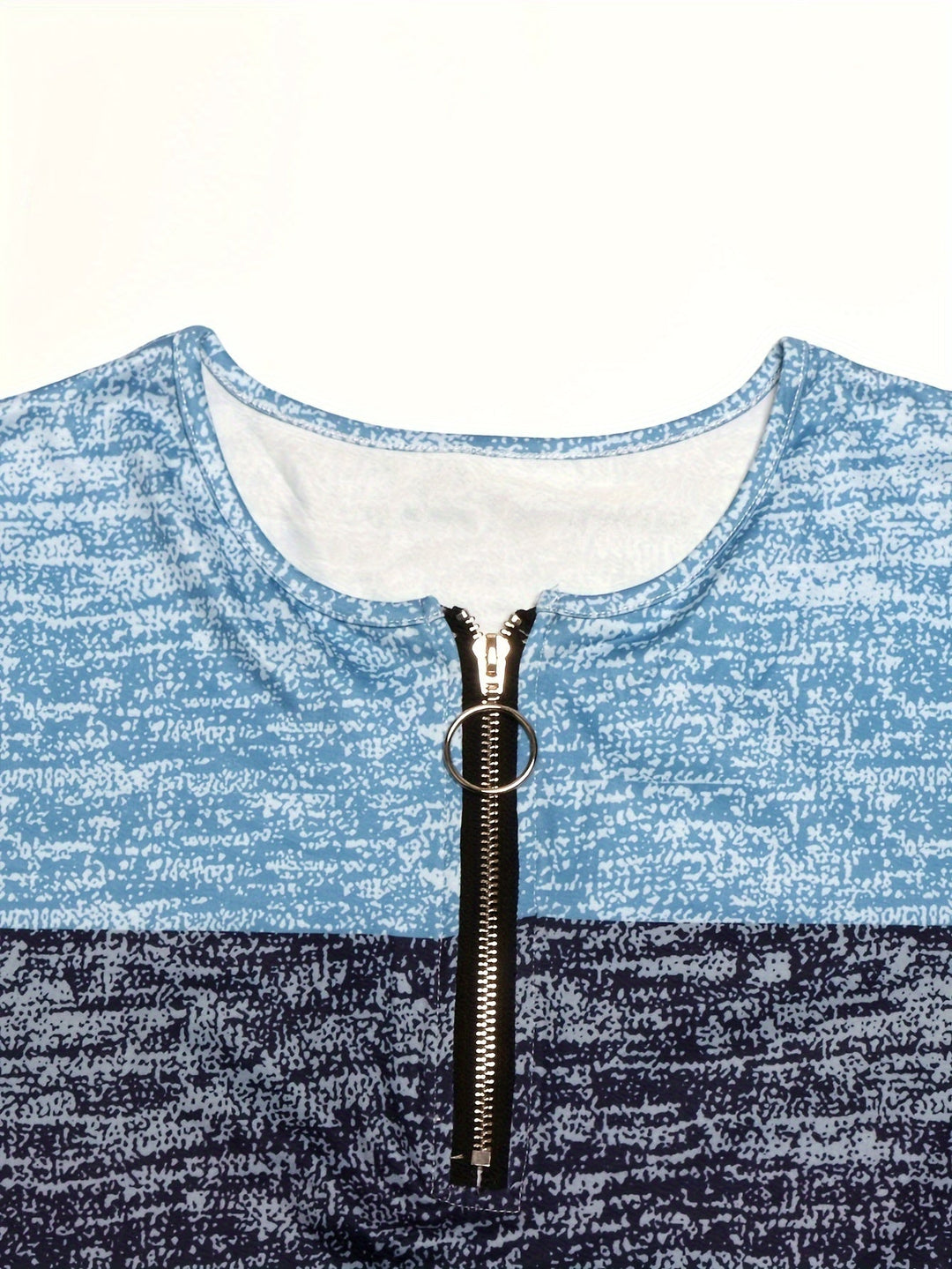 Ophelia | Kleurblok Kwart-Zip Top