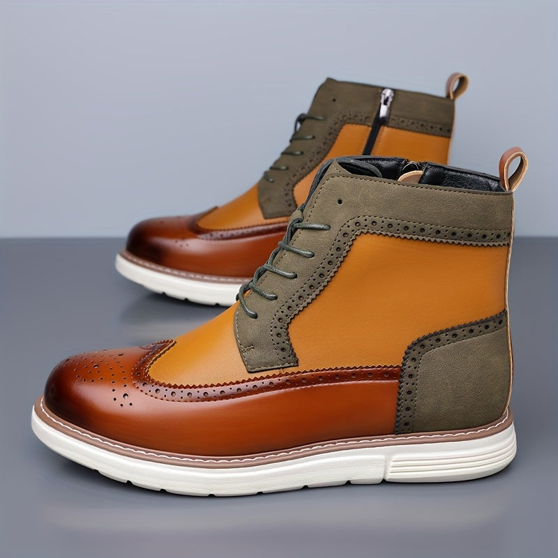 Lawrence | Verfijnde Wingtip Enkellaarzen