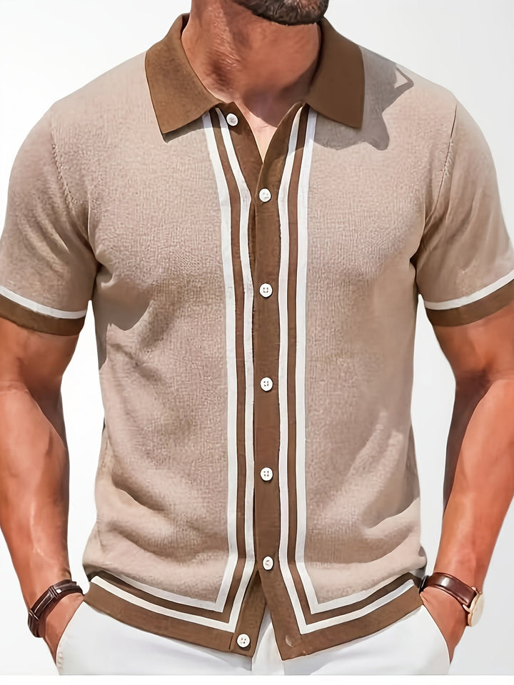 Douglas | Gestreepte Korte Mouwen Shirt