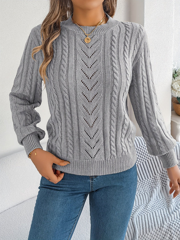 Blythe | Kabelgebreide Textuurtrui