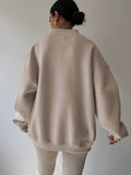 Hazel | Ontspannen Half-Zip Sweatshirt
