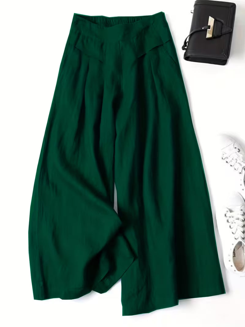 Valeria | Ademend Losse Wijde Pantalon