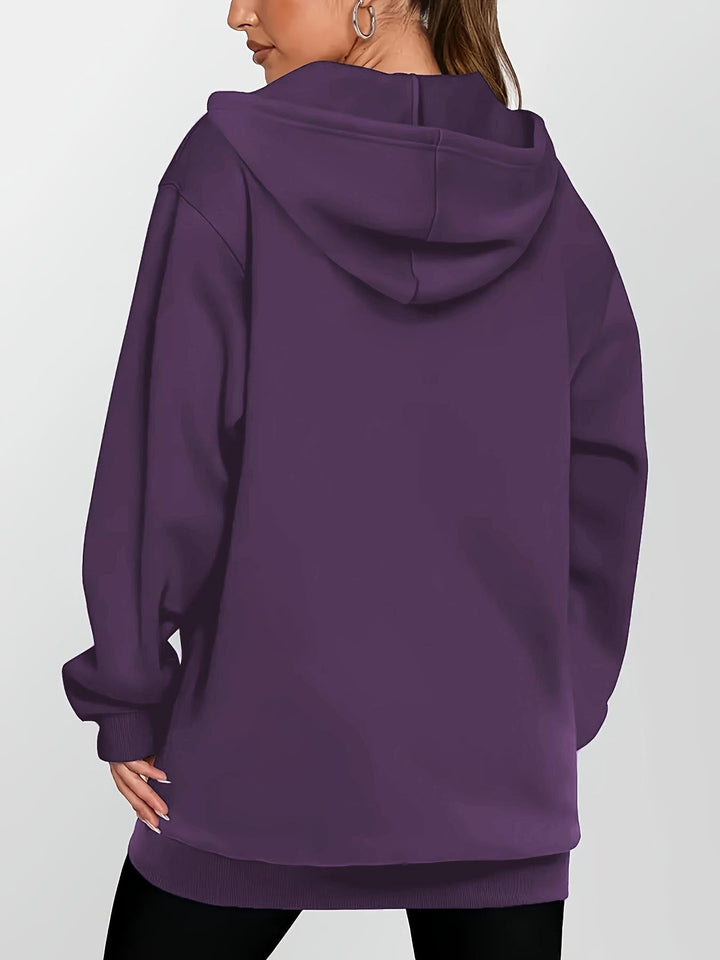 Heather | Lange Hoodie Zip Jacket
