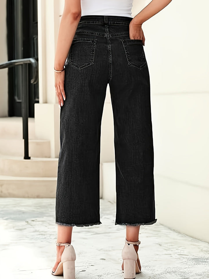 Denise | Op Maat Gemaakte Cropped Rechte Jeans