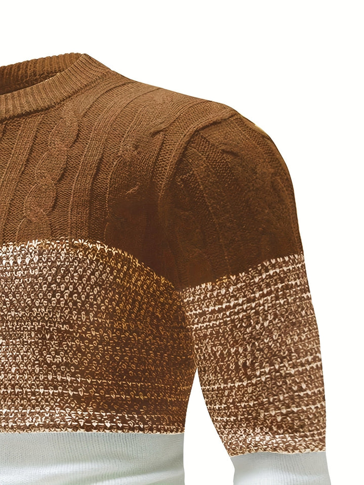 Graham | Kleur-Block Crew Neck Trui