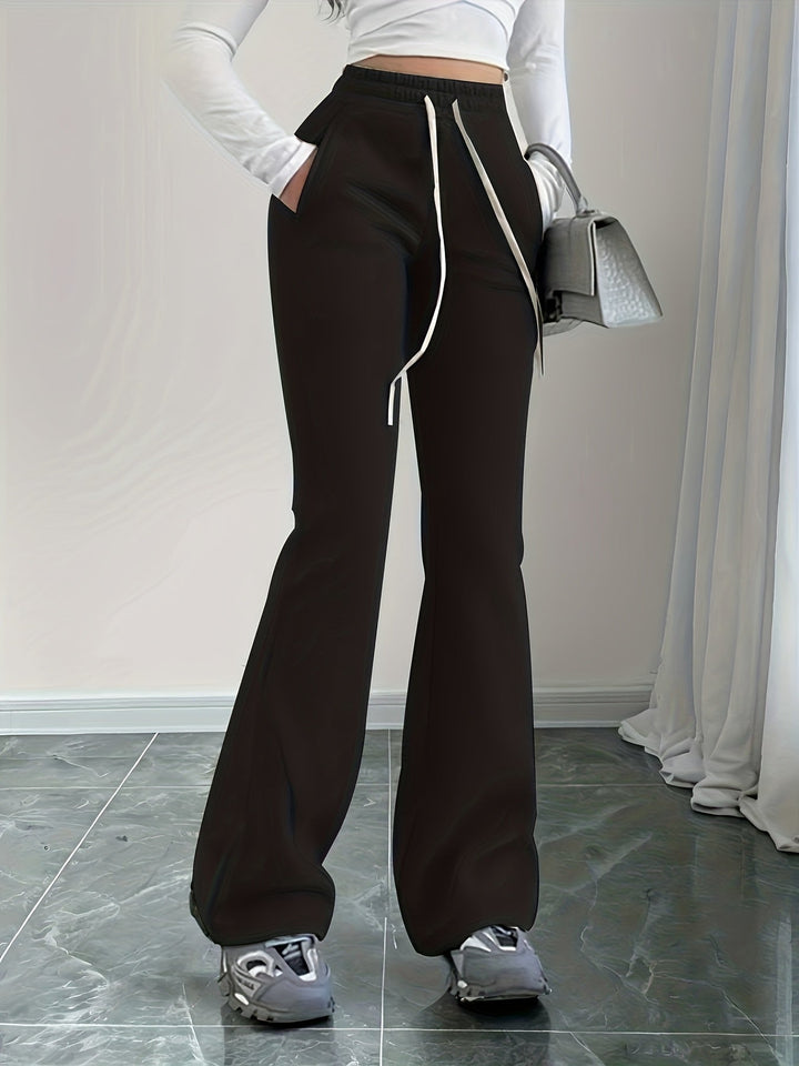 Gemma | Hoge Taille Flared Lounge Broek