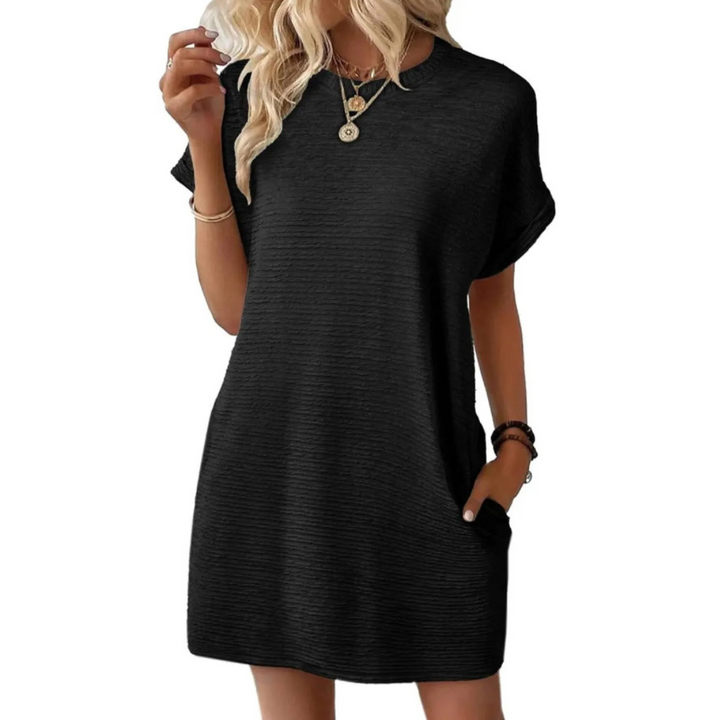 Tiffany | Minimalistische Ronde Hals Zomerkleed