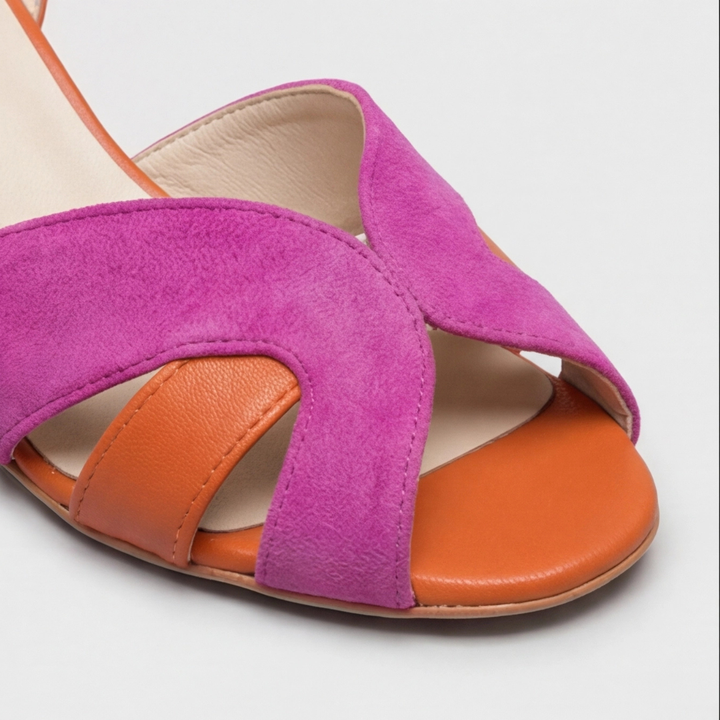 Amanda | Orthopedische Kleurblok Chunky Hakken