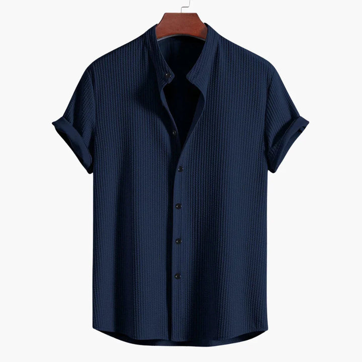 Cyrus | Verfijnde Staande Kraag Shirt