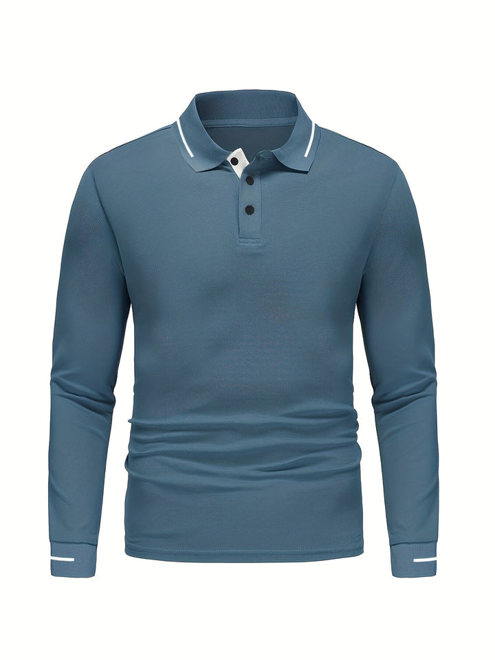 Dalton | Verfijnde Lange Mouwen Polo Shirt
