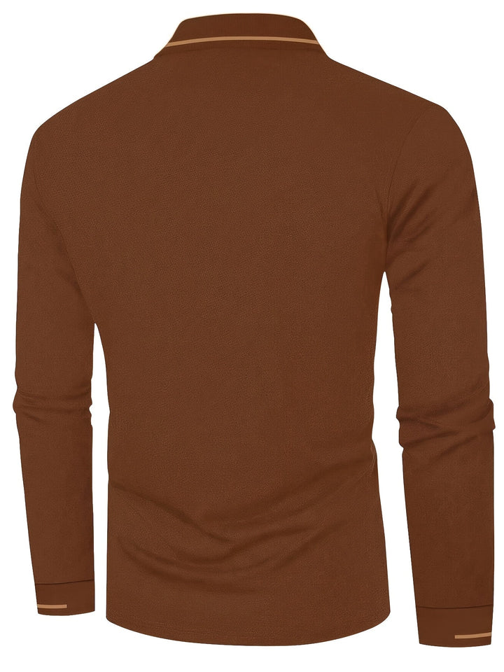Dalton | Verfijnde Lange Mouwen Polo Shirt