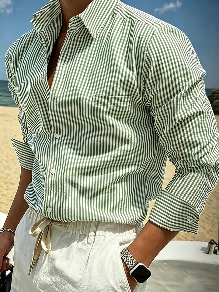 Bennett | Gestreepte Lange Mouwen Shirt