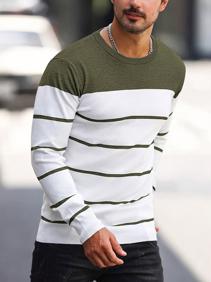 Henry | Gestreepte Crew Neck Trui